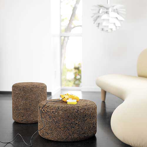 Solid Cork Tables & Stools by Designer Jasper Morrison The Green Head