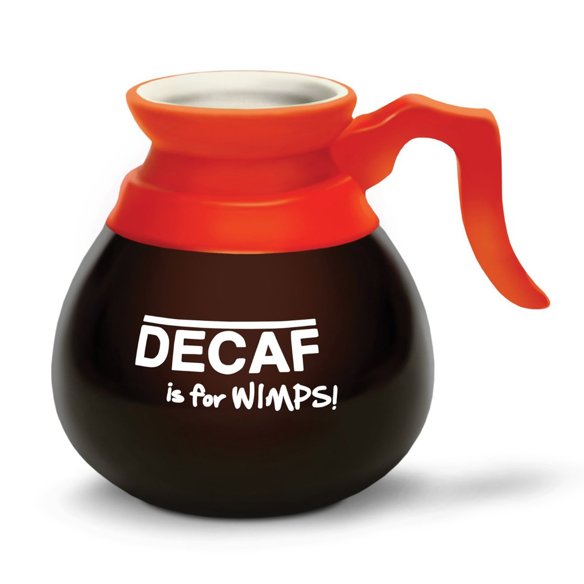 Decaf Is For Wimps Coffee Pot Mug The Green Head