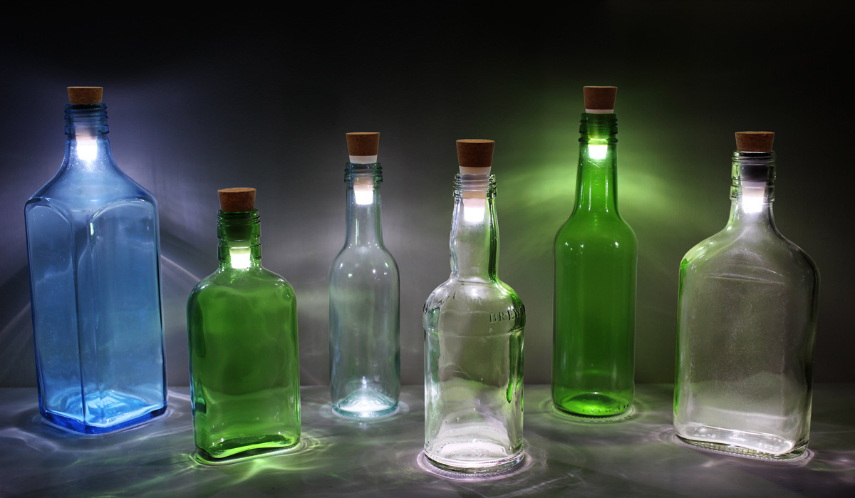 LED Bottle Cork Turn Empty Bottles Into Lamps The Green Head