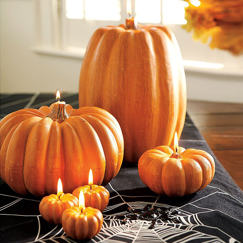 Pumpkin Candles The Green Head