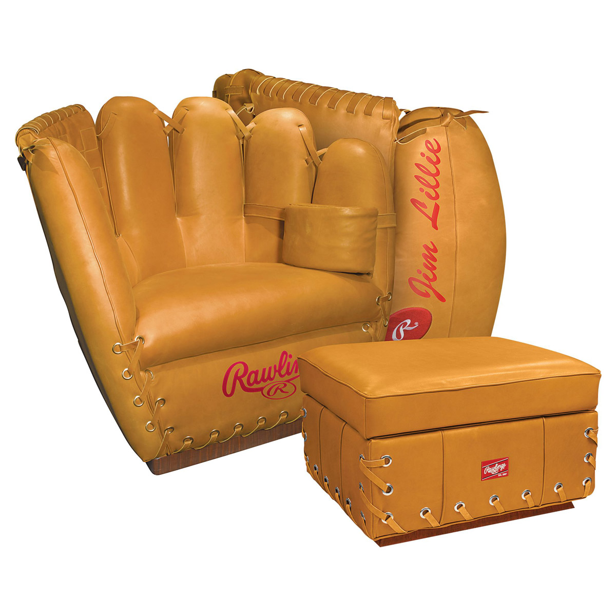 Rawlings Leather Baseball Glove Chair The Green Head