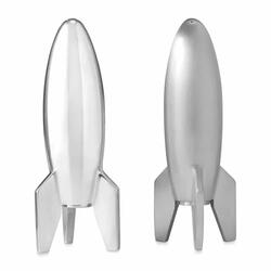 Aluminum Salt And Pepper Rocket Shakers