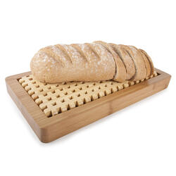 Bamboo Bread Board With Crumb Catcher