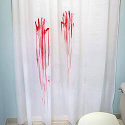 Blood Bath Shower Curtain and Bath Mat