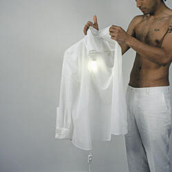 Clothes Hanger Lamp