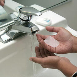 Dissolving Soap, Body Wash and Shampoo Sheets