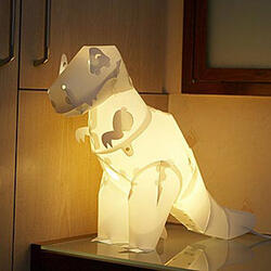 DIY Dinosaur Lamps