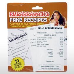 Embarrassing Fake Receipts