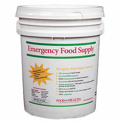 Emergency Food Kit Bucket - 275 Servings / 20 Year Shelf Life! - The Emergency Food Kit holds 275 servings of complete vitamin and mineral fortified nutritious meals in a portable weather-proof bucket with an amazing 20 year shelf life. - Costco.com