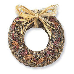 Fruitcake Bird Wreath Feeder