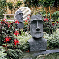 Giant Easter Island Moai Monolith Sculpture