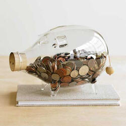 Glass Piggy Bank