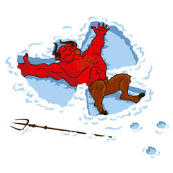 Devil Snow Angel T-Shirt