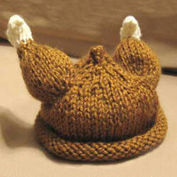 Knitted Turkey Baby Hat