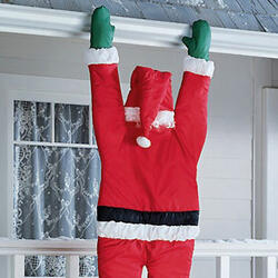Lifesize Hanging Santa