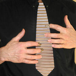Metal Zydeco Washboard Tie