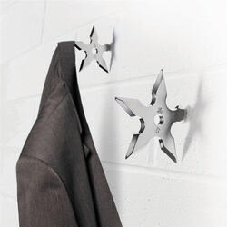 Ninja Star Coat Hooks