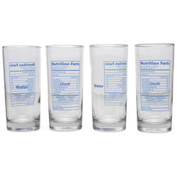Nutrition Facts Of Water Glasses