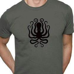 Grey Octopus Tee