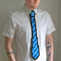 Pixelated 8-Bit Tie