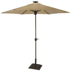 Solar-Powered Lighted Patio Umbrella