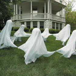 Creepy Staked Yard Ghosts