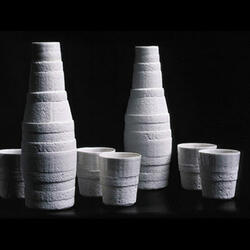 Styrene Carafe and Beaker are Actually Porcelain