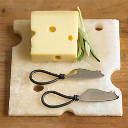 Swiss Cheese Marble Server