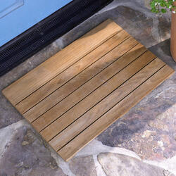 Teak Slatted Wooden Doormat