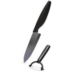 Zayka Ceramic Chef's Knife and Peeler Set