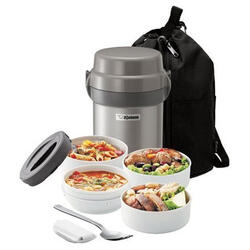 Zojirushi Mr. Bento Stainless Lunch Jar w/ Carry Bag