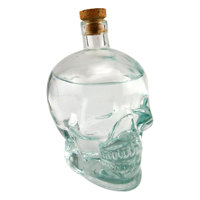 Spirit Head Crystal Skull Liquor Decanter The Green Head