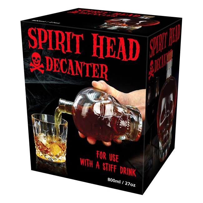 Spirit Head Crystal Skull Liquor Decanter The Green Head