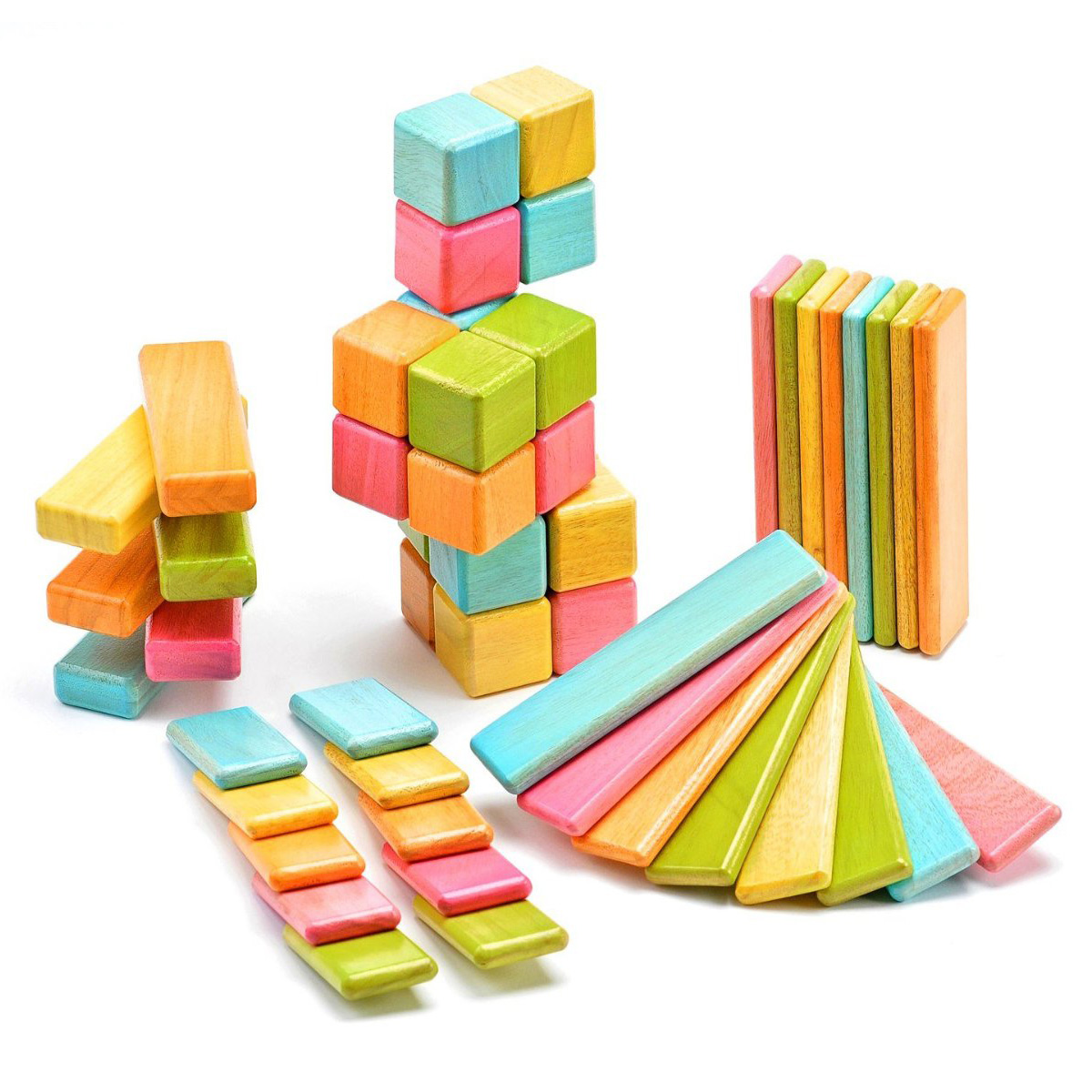 Tegu Magnetic Wooden Blocks The Green Head