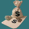 Dollar Sign Canvas Money Bags