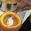 Scary Pumpkin Soup Served in Mini Pumpkins!