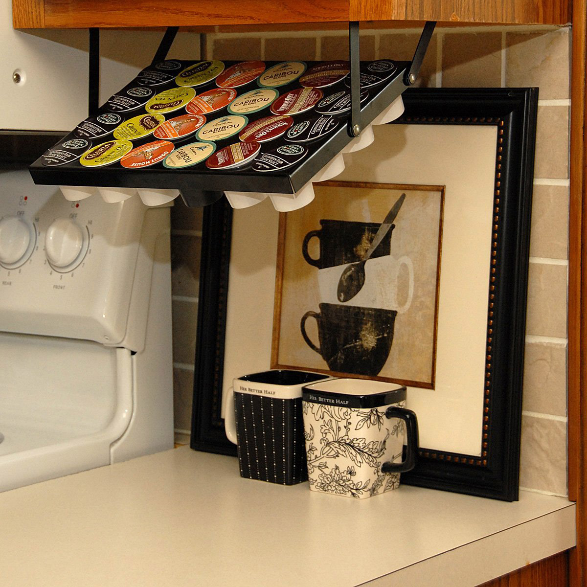Under Cabinet Keurig K Cup Holder The Green Head