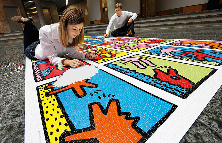 Keith Haring: Double Retrospect - World's Largest Jigsaw Puzzle (32,256 pieces)