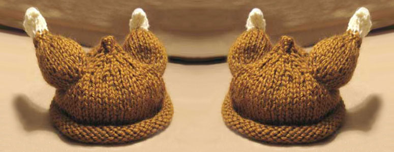 Knitted Turkey Baby Hat - The Green Head