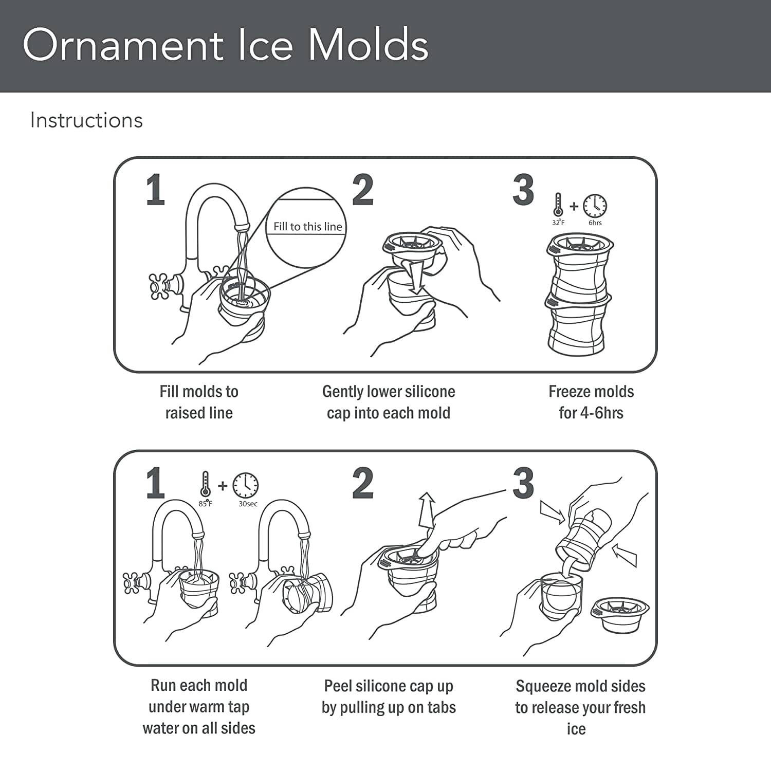 Christmas Ornament Ice Sphere Molds | The Green Head
