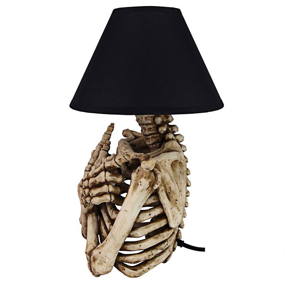 Creepy Skeleton Torso Table Lamp, Creepy Table Lamp