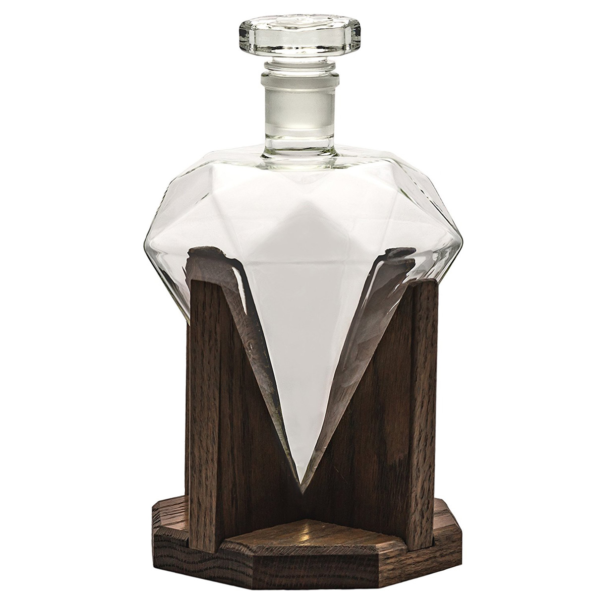 Diamond Whiskey Decanter - The Green Head