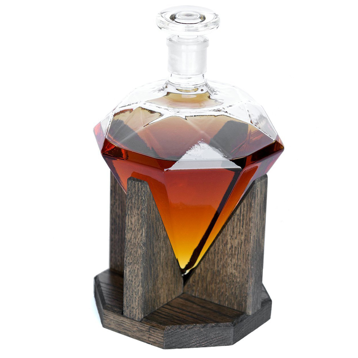 Diamond Whiskey Decanter - The Green Head