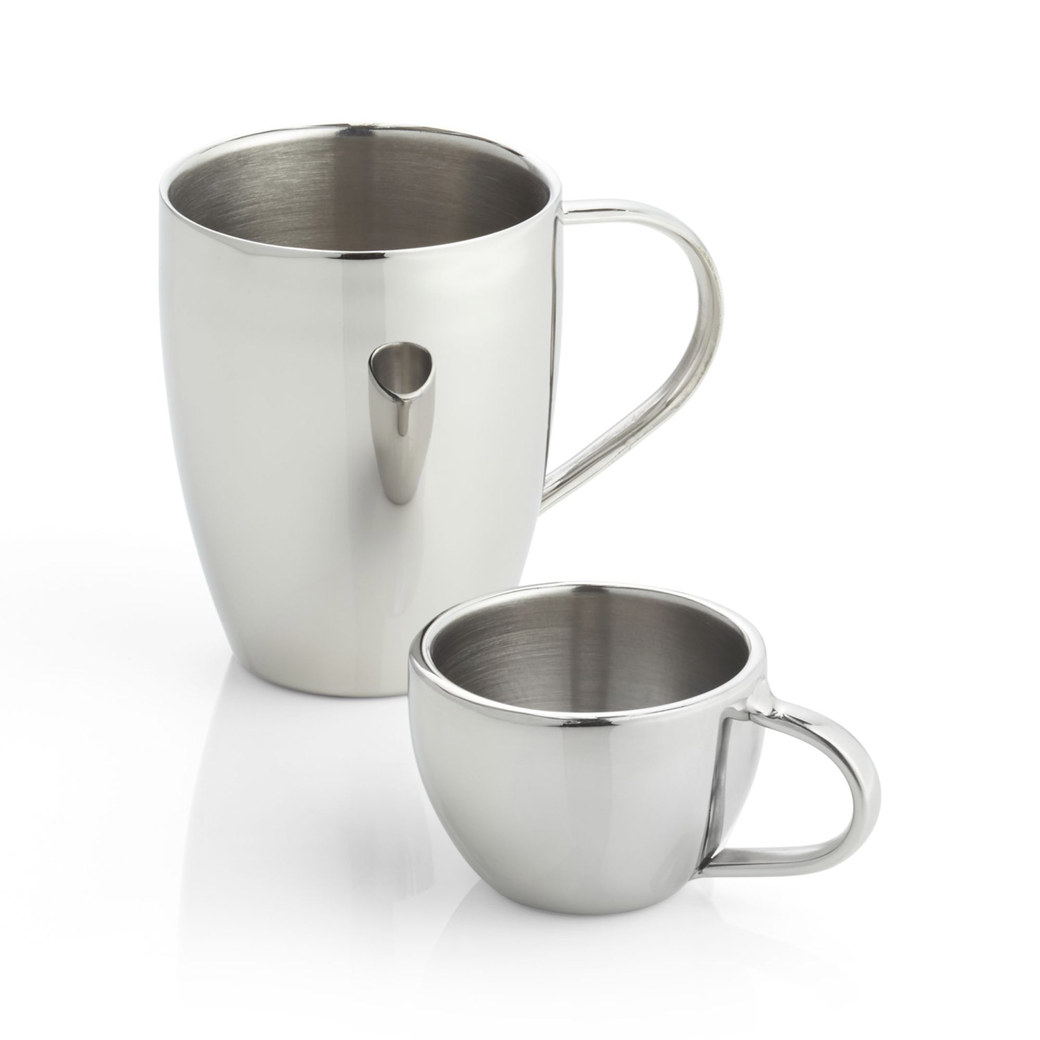 6 Ounce Double Wall Stainless Steel Tea Cups WhopperIndia Coffee Cup Espres...