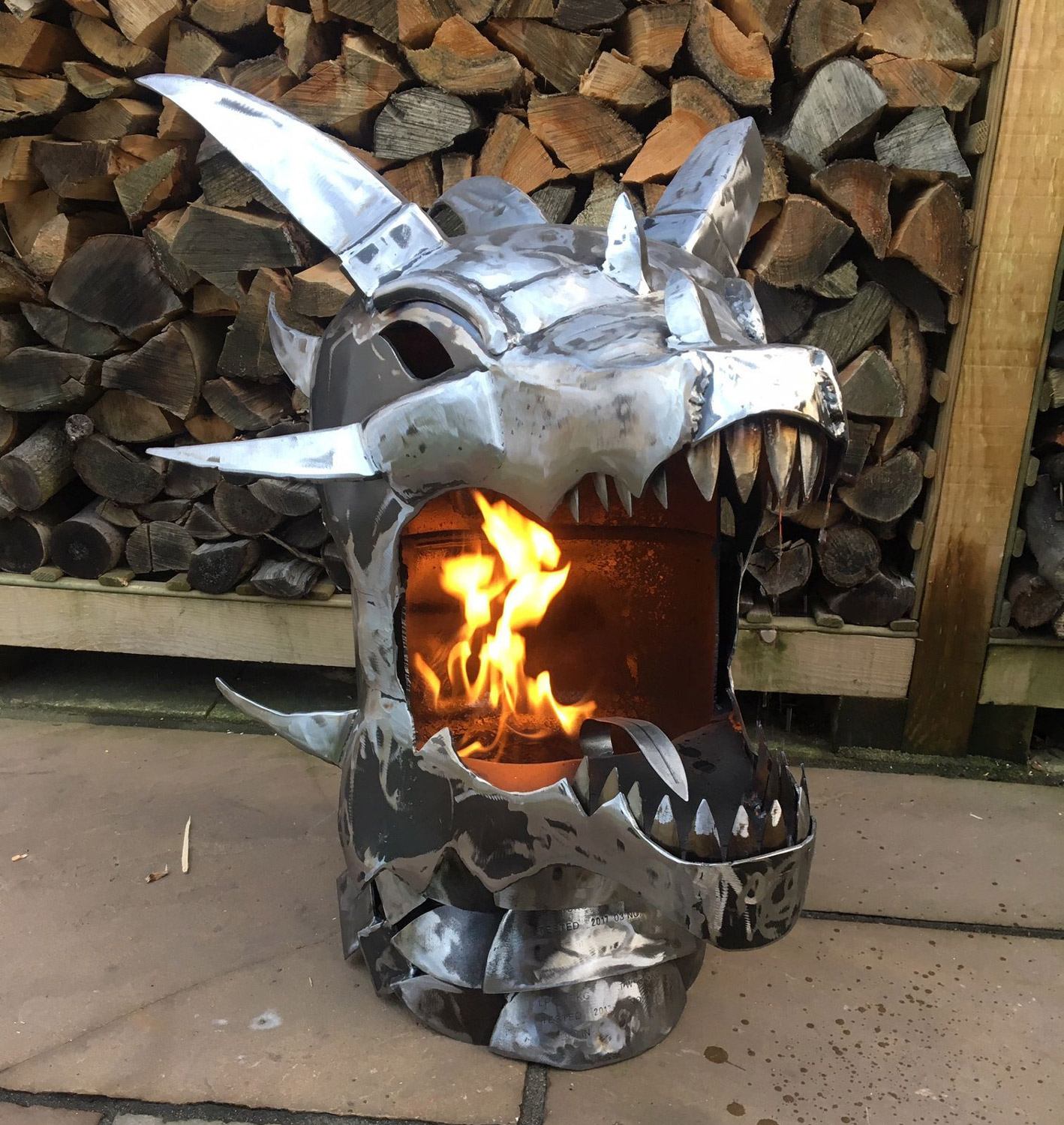 Fire-Breathing Dragon Fire Pit / Metal Art | The Green Head