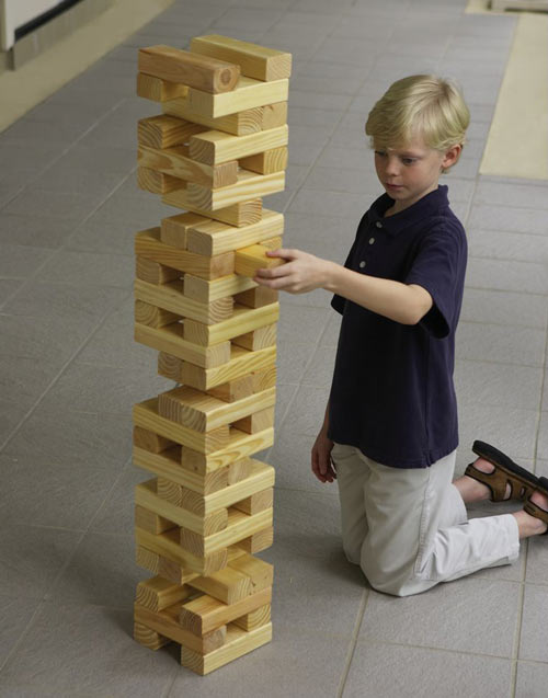 Giant Outdoor Building Block Tower Game, Giant Outdoor Building Blocks