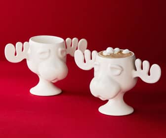 Christmas Vacation Moose Mugs Set Of 4