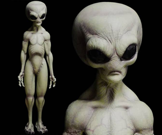 Giant Area 51 Alien Statue