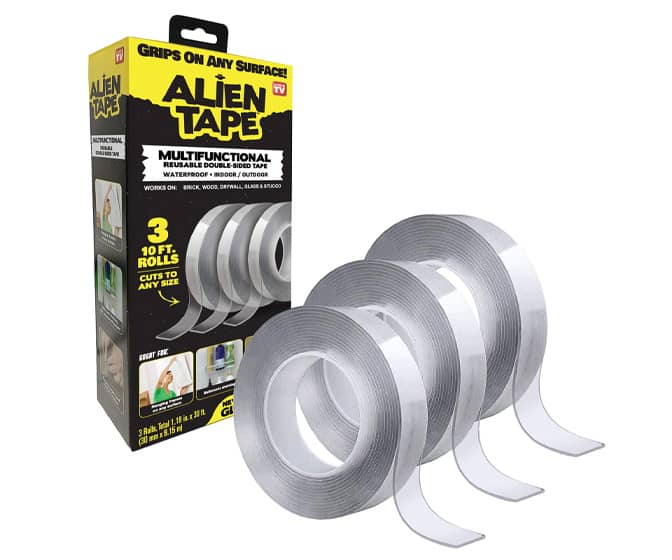 ALIEN TAPE Nano - Double-Sided, Reusable, Waterproof, and Removable