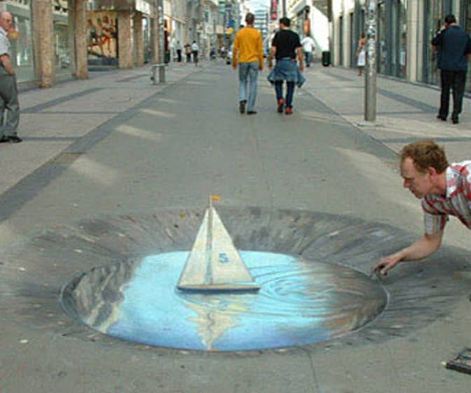 Amazing Sidewalk Art by Julian Beever